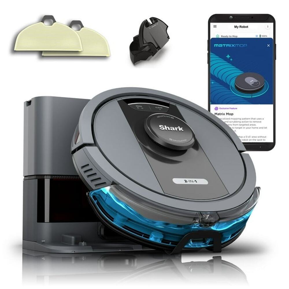 Shark Matrix 2-in-1 Robot Vacuum & Mop, Self-Emptying Base, Sonic Mop, RV2400WS